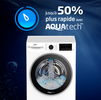 Lave-linge dotés de la technologie Aquatech | Beko France