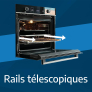 Four encastrable catalyse Rails télescopiques Four encastrable catalyse Rails télescopiques