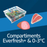 Réfrigerateur Compartiments 0-3° & Everfresh+® Réfrigerateur Compartiments 0-3° & Everfresh+®