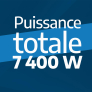 Plaque induction Puissance totale 7400 W Plaque induction Puissance totale 7400 W