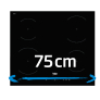 Table de cuisson encastrable 75 cm Table de cuisson encastrable 75 cm