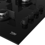 Table de cuisson encastrable Table gaz verre noir Table de cuisson encastrable Table gaz verre noir