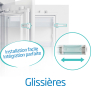  Réfrigérateur / Congélateur encastrable Fixation par glissière