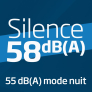  Sèche-linge pompe à chaleur Niveau sonore 58 dB(A)