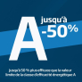  Lave-linge Classe énergétique A-50%*